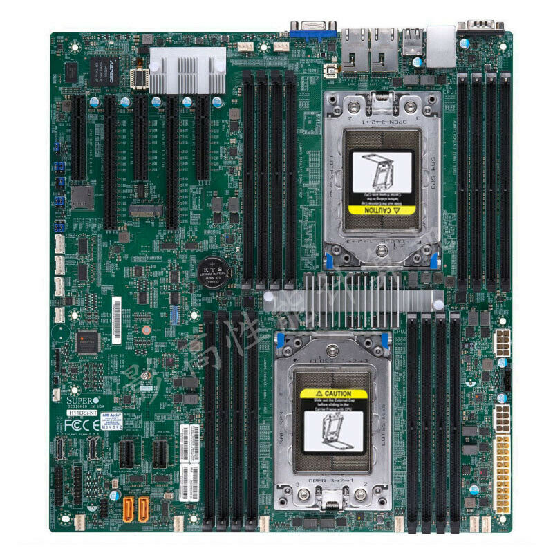 Dual Socket Sp3 Epyc Motherboard - Supermic H11DSi-NT Motherboard Socket SP3 240W