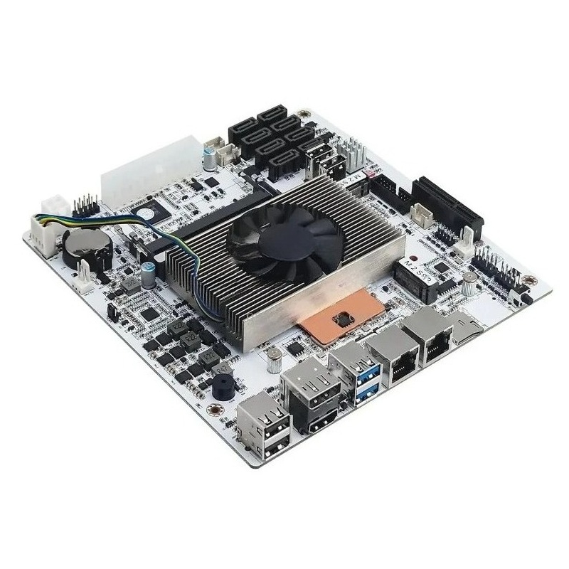 Mini Itx Dual 2.5G Nas Motherboard - White Mini‑ITX M11 NAS Motherboard with