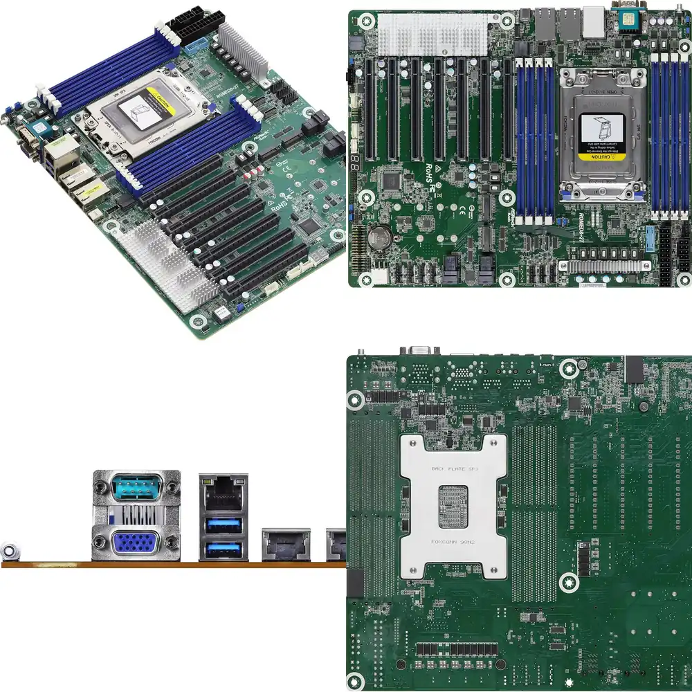 Dual Socket Sp3 Epyc Motherboard - Original ASRock Rack ROMED8-2T for EPYC