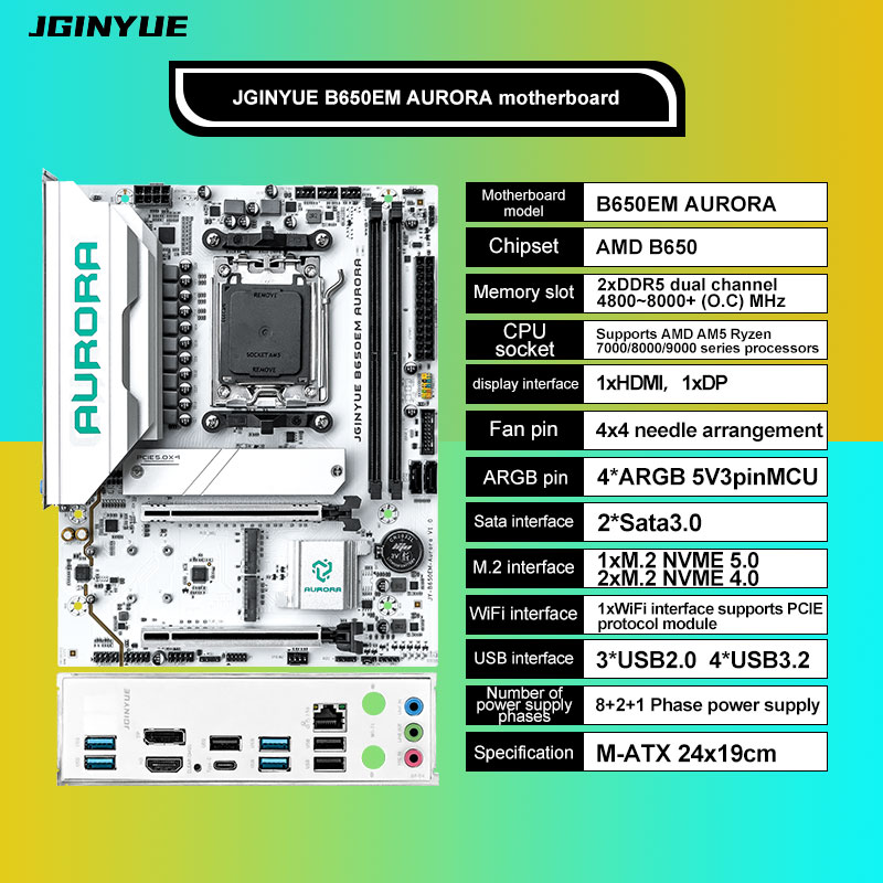 Gaming B650 MATX AMD AM5 DDR5  - Am5 Micro Atx Pcie 5.0 Motherboard ulasan dan harga