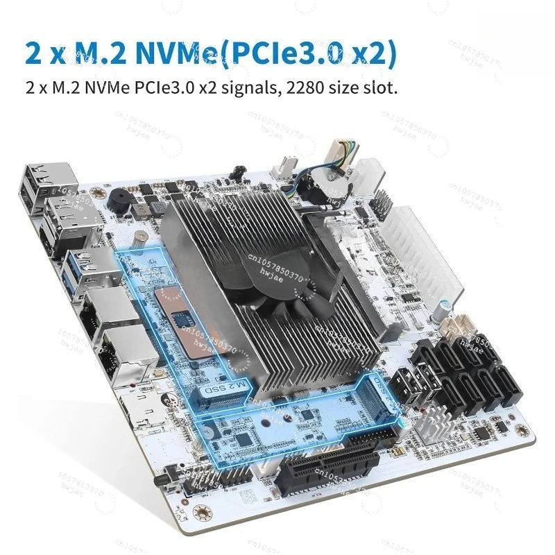 Mini ITX White M11 NAS Motherb - Mini Itx Dual 2.5G Nas Motherboard ulasan dan harga