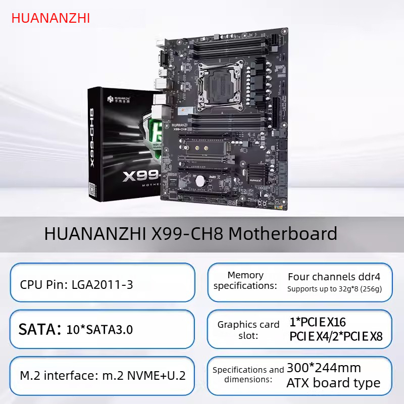HUANANZHI LGA2011-3 X99 Mother - Dual Lga2011-3 Server Motherboard Combo ulasan dan harga