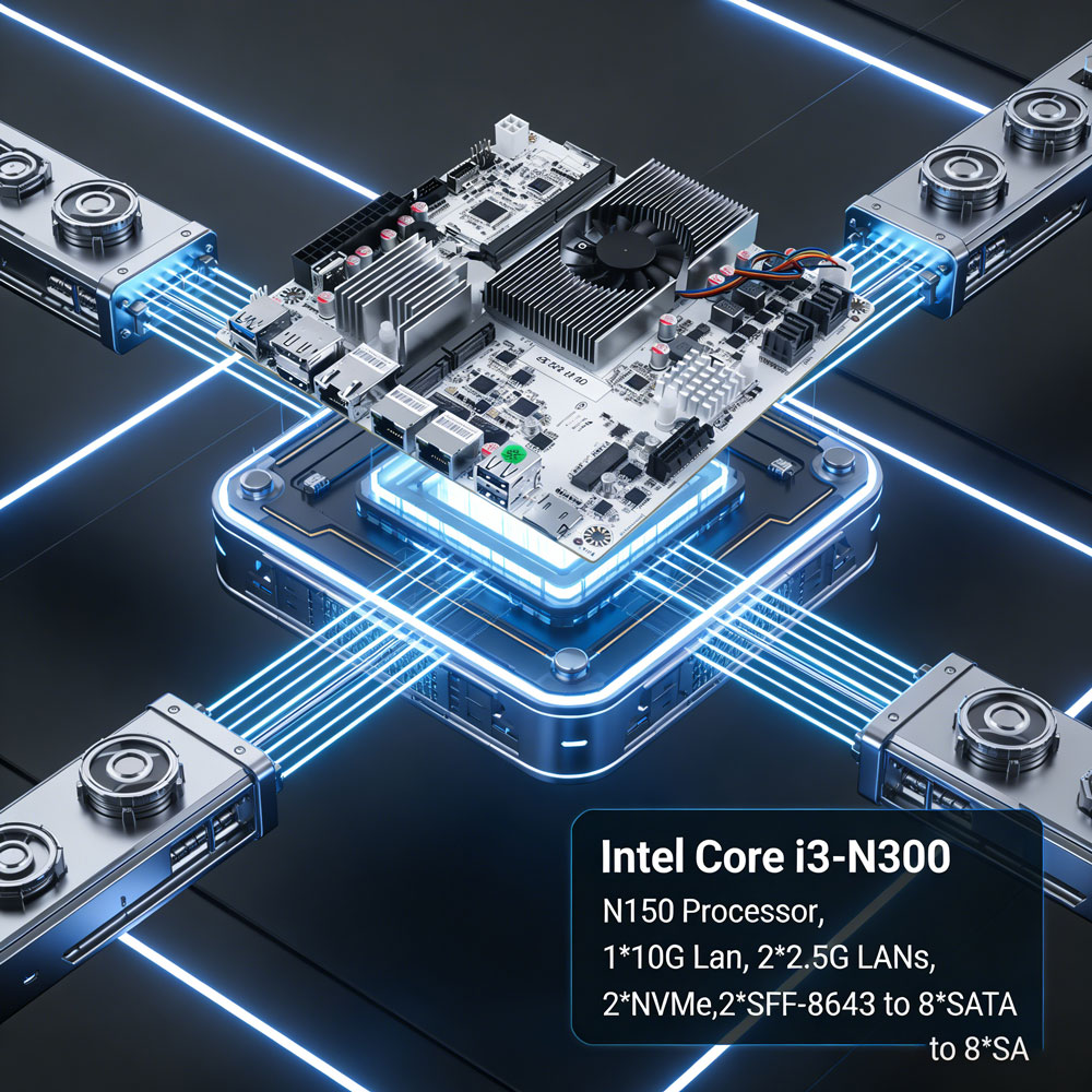 8-Bay NAS Mini ITX Motherboard - Mini Itx Dual 2.5G Nas Motherboard ulasan dan harga