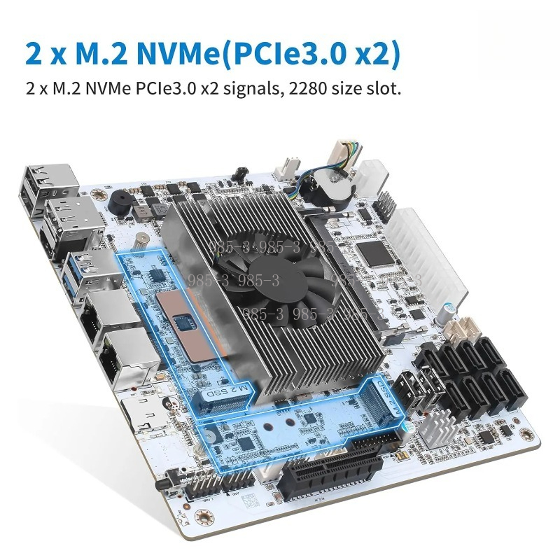 White Mini‑ITX M11 NAS Motherb - Mini Itx Dual 2.5G Nas Motherboard ulasan dan harga